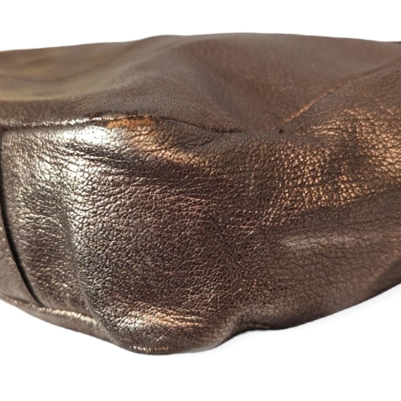 Coach Ashlyn Chelsea Hobo Bag Leather  Pewter Metallic Shoulder Bag Purse 18211 - Picture 7 of 13